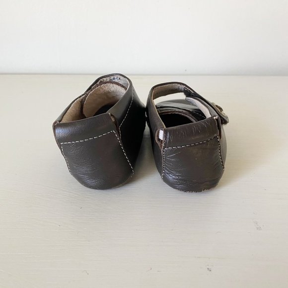 Livie & Luca Infant Boys Benny Brown Leather Bootie, 6-12 Months - Picture 4 of 9